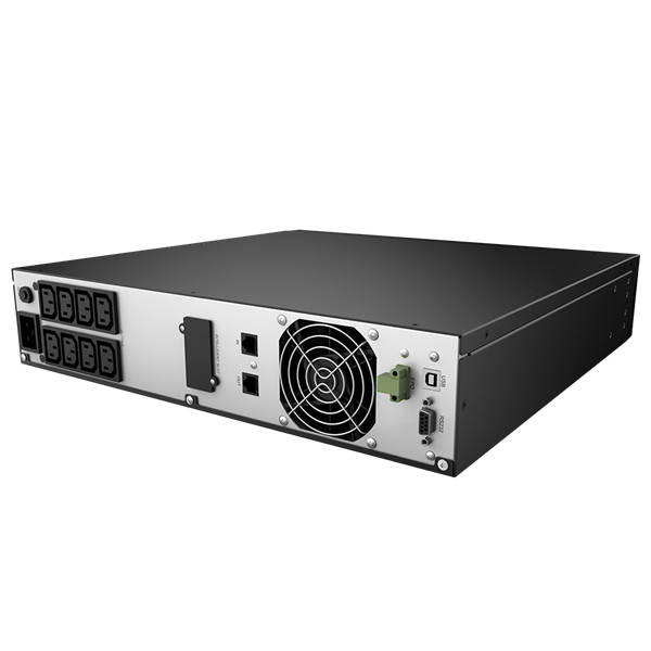 Njoy szünetmentes 3000va - argus 3000 (8 iec c13, line-interaktív, rj45, rs232, usb, szoftver, lcd kijelző, 2u rack)