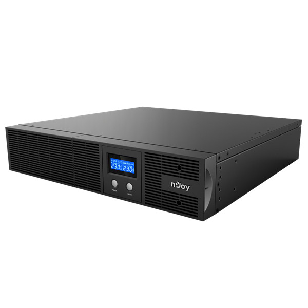 Njoy szünetmentes 3000va - argus 3000 (8 iec c13, line-interaktív, rj45, rs232, usb, szoftver, lcd kijelző, 2u rack)