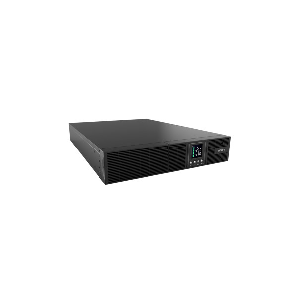 Njoy szünetmentes 3000va - aster 3k (8x iec c13, on-line, rs232, usb, szoftver, lcd kijelző, 2u rack)