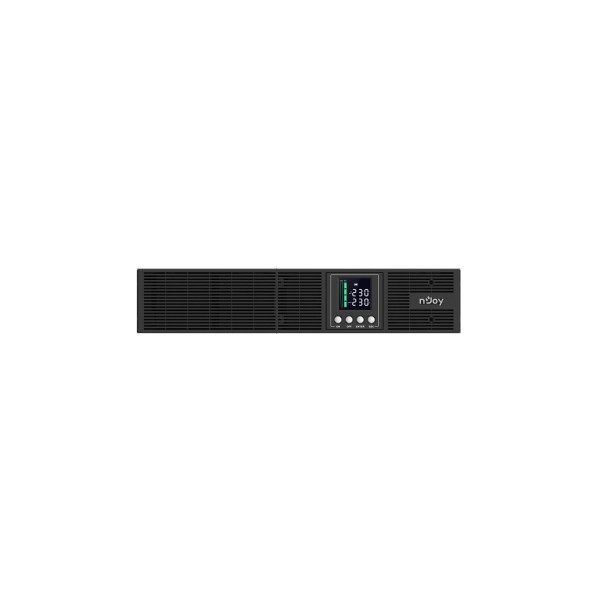 Njoy szünetmentes 3000va - aster 3k (8x iec c13, on-line, rs232, usb, szoftver, lcd kijelző, 2u rack)