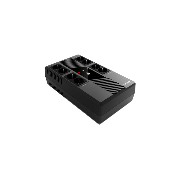 Njoy szünetmentes 600va - token 600 (2x4 schuko, line-interaktív, hid usb, túlfeszültség védett, fekete)
