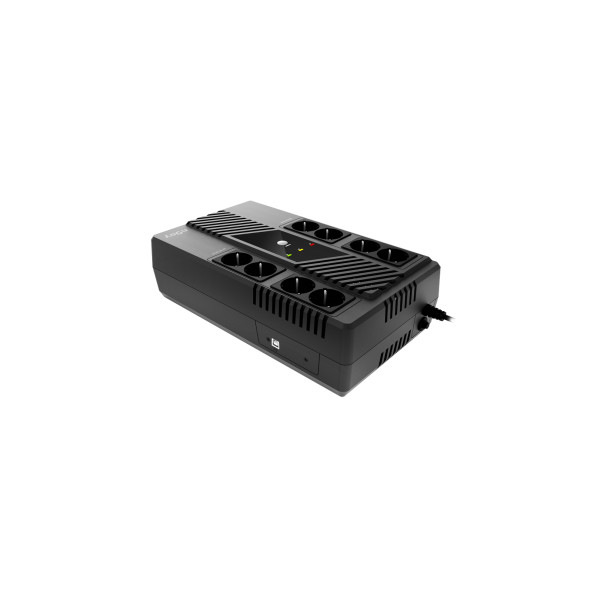 Njoy szünetmentes 600va - token 600 (2x4 schuko, line-interaktív, hid usb, túlfeszültség védett, fekete)