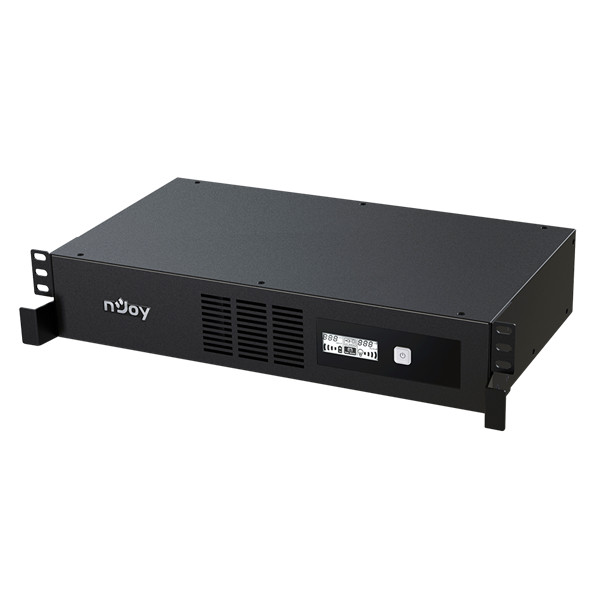 Njoy szünetmentes 800va - code 600 (4 iec c13, line-interaktív, usb menedzsment, szoftver, lcd kijelző, 2u rack)