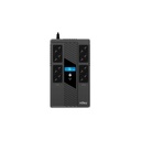 Njoy szünetmentes 800va - token 800 (2x4 schuko, line-interaktív,hid usb, lcd, túlfeszültség védett, fekete)