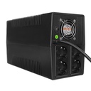 S-link szünetmentes 1000va - might u100 (1000va, 12v7ah*2, 600w, line-interactive, 4 db töltő aljzat)