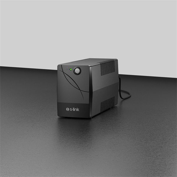 S-link szünetmentes 800va - force u8 (800va, 12v9ah*1, 480w, line-interactive, 2 db töltő aljzat)