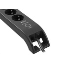S-link túlfeszültségvédő - spg3040 black (4 aljzat, max.3680 watt, 900 joule, fekete)
