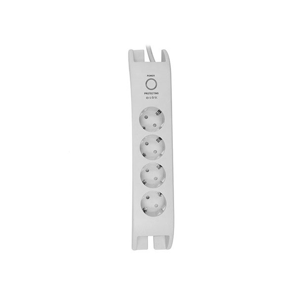 S-link túlfeszültségvédő - spg3040 white (4 aljzat, max.3680 watt, 900 joule, fehér)