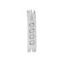 S-link túlfeszültségvédő - spg3040 white (4 aljzat, max.3680 watt, 900 joule, fehér)
