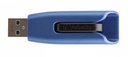 Pendrive, 128GB, USB 3.2, 175/80 MB/s, VERBATIM "V3 MAX", kék-fekete