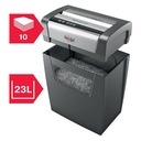 Iratmegsemmisítő, konfetti, 10 lap, REXEL, "Momentum X410"