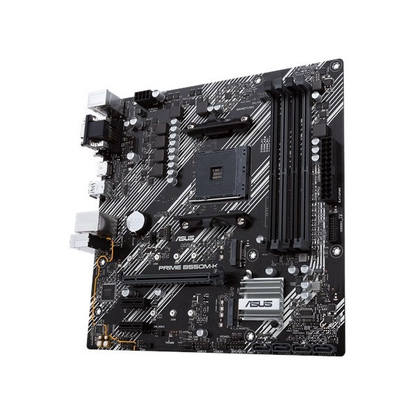 Asus alaplap - amd prime b550m-k am4 (b550, 4xddr4 4800mhz, 4xsata3, 2x m.2, raid, 4xusb2.0, 8xusb3.2)