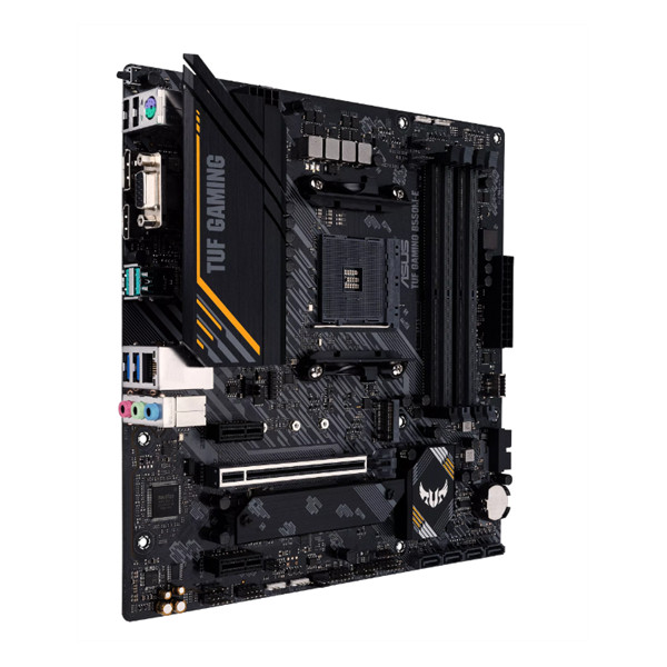 Asus alaplap - amd tuf gaming b550m-e (b550, 4xddr4 4866mhz, 4xsata3, 2x m.2, dp/hdmi/d-sub)