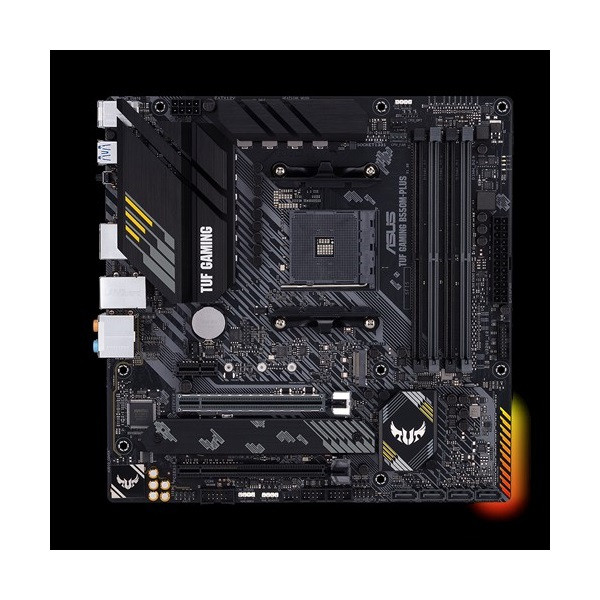 Asus alaplap - amd tuf gaming b550m-plus am4 (b550, 4xddr4 4800mhz, 6xsata3, 2x m.2, raid, 6xusb2.0, 8xusb3.2)