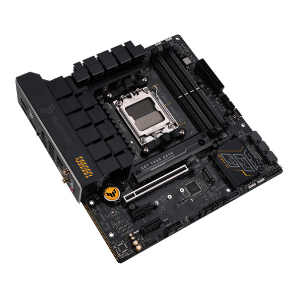 Asus alaplap - amd tuf gaming b650m-e wifi am5 (b650, micro-atx, 4xddr5 7600+mhz, 4xsata3, 2x m.2, hdmi+2xdp)