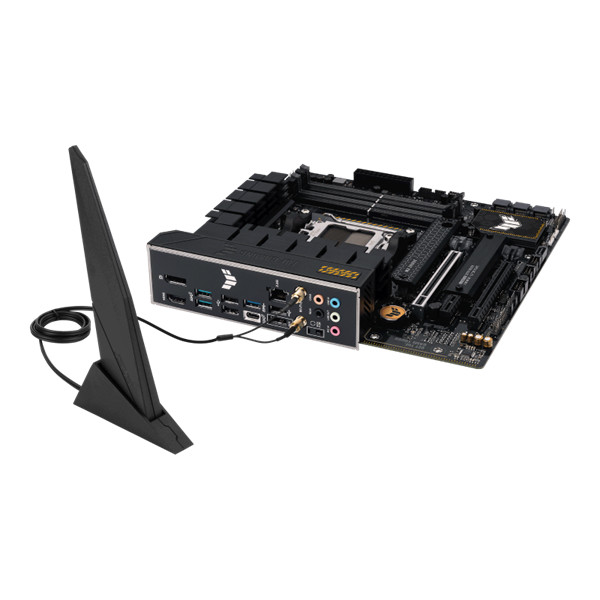 Asus alaplap - amd tuf gaming b650m-plus wifi am5 (b650, micro-atx, 4xddr5 6400+mhz, 4xsata3, 2x m.2, hdmi+dp)
