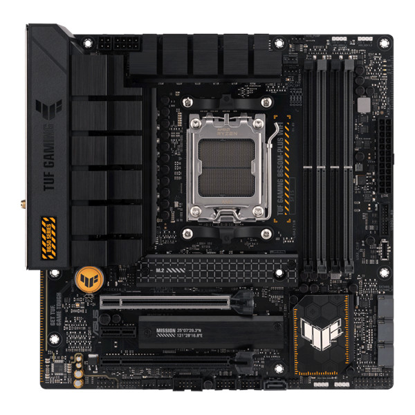 Asus alaplap - amd tuf gaming b650m-plus wifi am5 (b650, micro-atx, 4xddr5 6400+mhz, 4xsata3, 2x m.2, hdmi+dp)