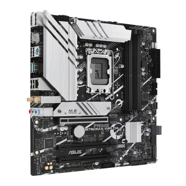 Asus alaplap - intel prime b760m-a wifi d4 s1700 (b760, 4xddr4 5333mhz, 4xsata3, 2xm.2, 2xhdmi+dp)