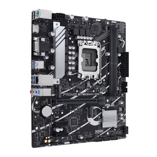 Asus alaplap - intel prime b760m-k d4 s1700 (b760, 2xddr4 5333mhz, 4xsata3, 2xm.2, hdmi+vga)