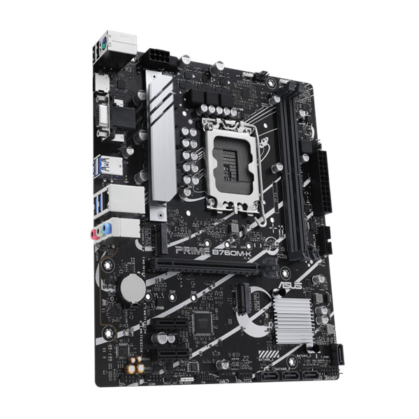 Asus alaplap - intel prime b760m-k s1700 (b760, 2xddr5 8000mhz, 4xsata3, 2xm.2, hdmi+vga)