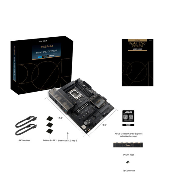 Asus alaplap - intel proart b760-creator s1700 (b760, 4xddr5, 4xsata3, 3xm.2, hdmi+dp)