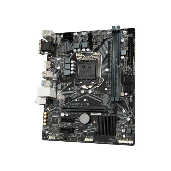 Gigabyte alaplap - intel h410m h v2 s1200 (h470, 2xddr4 2933mhz, 1xgbe lan, 4xsata3, m.2, 6xusb2.0, 4xusb3.2)