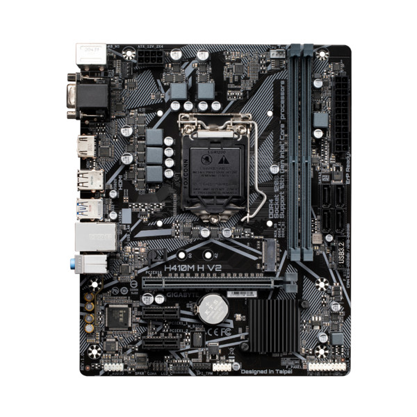 Gigabyte alaplap - intel h410m h v2 s1200 (h470, 2xddr4 2933mhz, 1xgbe lan, 4xsata3, m.2, 6xusb2.0, 4xusb3.2)