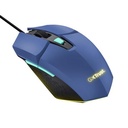 Egér, vezetékes, optikai, gaming, LED, TRUST "GXT109B Felox", kék