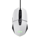 Egér, vezetékes, optikai, gaming, LED, TRUST "GXT109W Felox", fehér