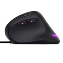 Egér, vezetékes, optikai, vertikális, gaming, LED, TRUST "GXT144 Rexx", fekete