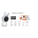Arenti bébiőr - ainanny-cam (3mp, wifi, sírás-, hőmérséklet-, páratartalom figyelés, microsd, mikrofon, hangszóró)