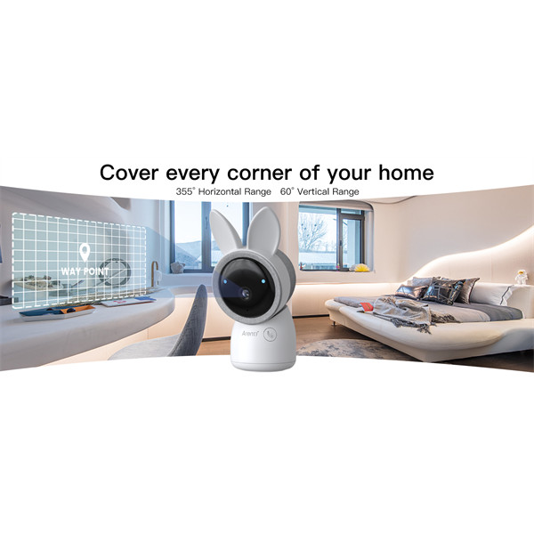 Arenti bébiőr - ainanny-cam (3mp, wifi, sírás-, hőmérséklet-, páratartalom figyelés, microsd, mikrofon, hangszóró)