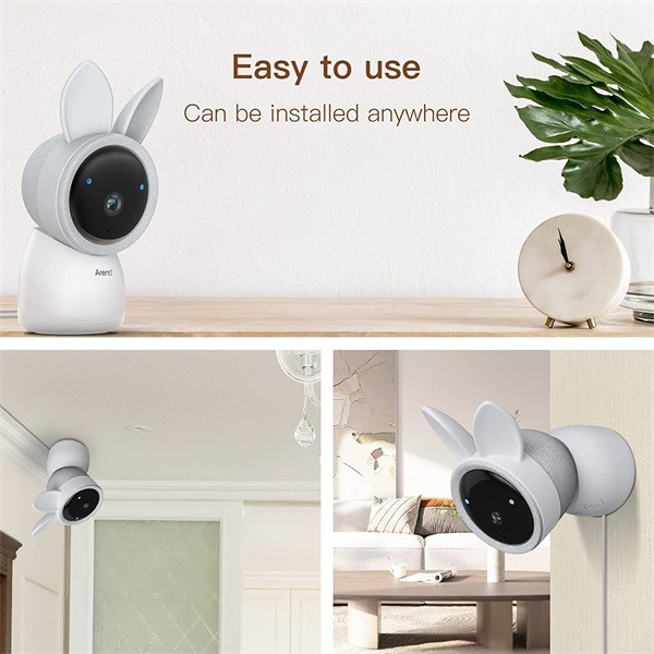 Arenti bébiőr - ainanny-cam (3mp, wifi, sírás-, hőmérséklet-, páratartalom figyelés, microsd, mikrofon, hangszóró)