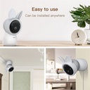 Arenti bébiőr - ainanny-cam (3mp, wifi, sírás-, hőmérséklet-, páratartalom figyelés, microsd, mikrofon, hangszóró)