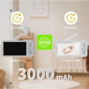 Arenti bébiőr szett - ainanny + 5" lcd (3mp, sírás-, hőmérséklet-, páratartalom figyelés, microsd, mikrofon, hangszóró)
