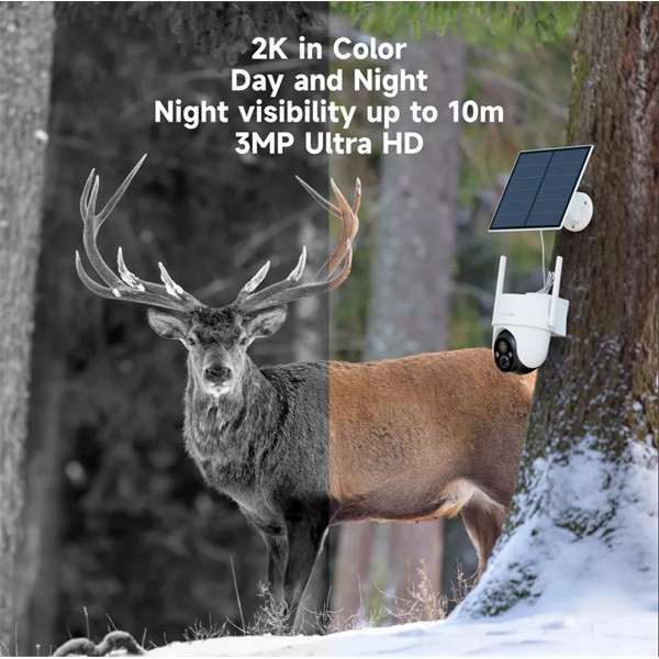 Arenti ip 4g pt dómkamera - go3g + sp2 (3mp, 3,6mm, kültéri, ir10m, 10400mah, microsd, mikr., hangsz, sp2 napelem)