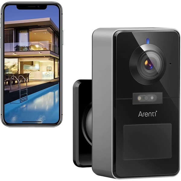 Arenti ip wifi csempekamera - power1 (4mp, 3,2mm, kültéri, ir10m, 9600mah, microsd, mikrofon, hangszóró)