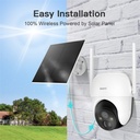 Arenti ip wifi pt dómkamera - go2t + sp2 (3mp, 4mm, kültéri, ir10m, 5200mah, microsd, mikrofon, hangszóró, sp2 napelem)