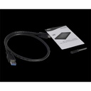 Advance külső hdd/ssd ház 2.5" - steeldisk 2.5" (usb-a3.0 to sata, fekete)