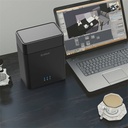 Orico külső hdd tároló 3.5" - ds200c3-eu-bk (2 fiók, usb-c 3.1 gen1, max.: 2x16tb, fekete)