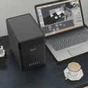 Orico külső hdd tároló 3.5" - ds500c3-eu-bk (5 fiók, usb-c 3.1 gen1, max.: 5x16tb, fekete)