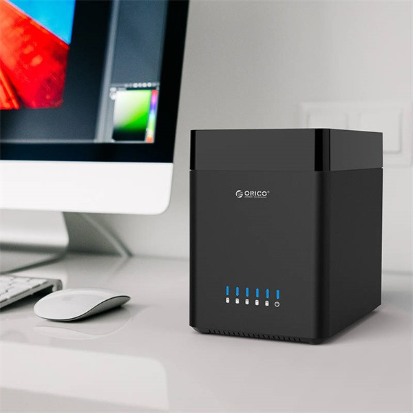 Orico külső hdd tároló 3.5" - ds500u3-eu-bk/70/ (5 fiók, usb-a 3.0, max.: 5x16tb, fekete)