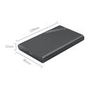 Orico külső hdd/ssd ház 2.5" - 2521u3-bk/78/ (usb-a 3.0, max.: 4tb, fekete)
