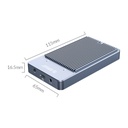 Orico külső m.2 ház - m2n210-rc3-gy (m.2 ngff, usb-c 3.1 gen2, max.:2 tb, 10 gbps, aluminium)