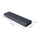 Orico külső m.2 ház - m2pjm-c3-gy/39/ (usb3.1 usb-c 3.1 gen2 -> m.2 nvme, max.: 2tb, 10 gbps, fekete)