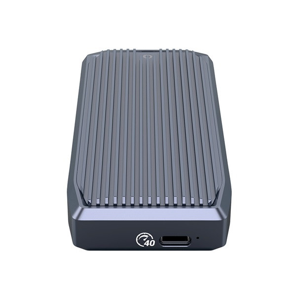 Orico külső m.2 ház - m2v01-c4-gy /91/ enclosure (usb-c 4.0 -> m.2 nvme, max.: 2tb, 40 gbps)