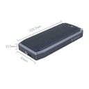 Orico külső m.2 ház - m2v01-c4-gy /91/ enclosure (usb-c 4.0 -> m.2 nvme, max.: 2tb, 40 gbps)