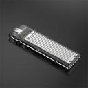 Orico külső m.2 ház - tcm2-c3-sv/57/ (usb-c 3.1-> m.2 nvme, max.: 2tb, 10 gbps, szürke)