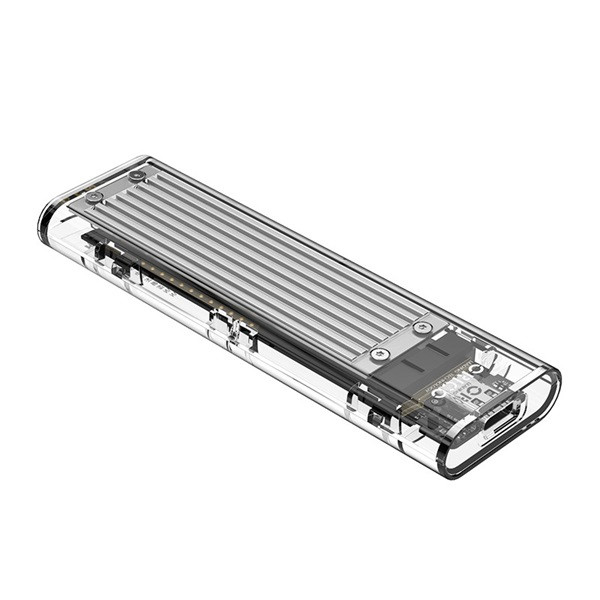 Orico külső m.2 ház - tcm2-c3-sv/57/ (usb-c 3.1-> m.2 nvme, max.: 2tb, 10 gbps, szürke)