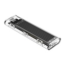 Orico külső m.2 ház - tcm2f-c3-bk (m.2 ngff, usb-c 3.1, max.: 2 tb, 5 gbps, fekete/átlátszó)